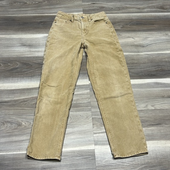 American eagle mom straight corduroy pants size 0 - Picture 2 of 9